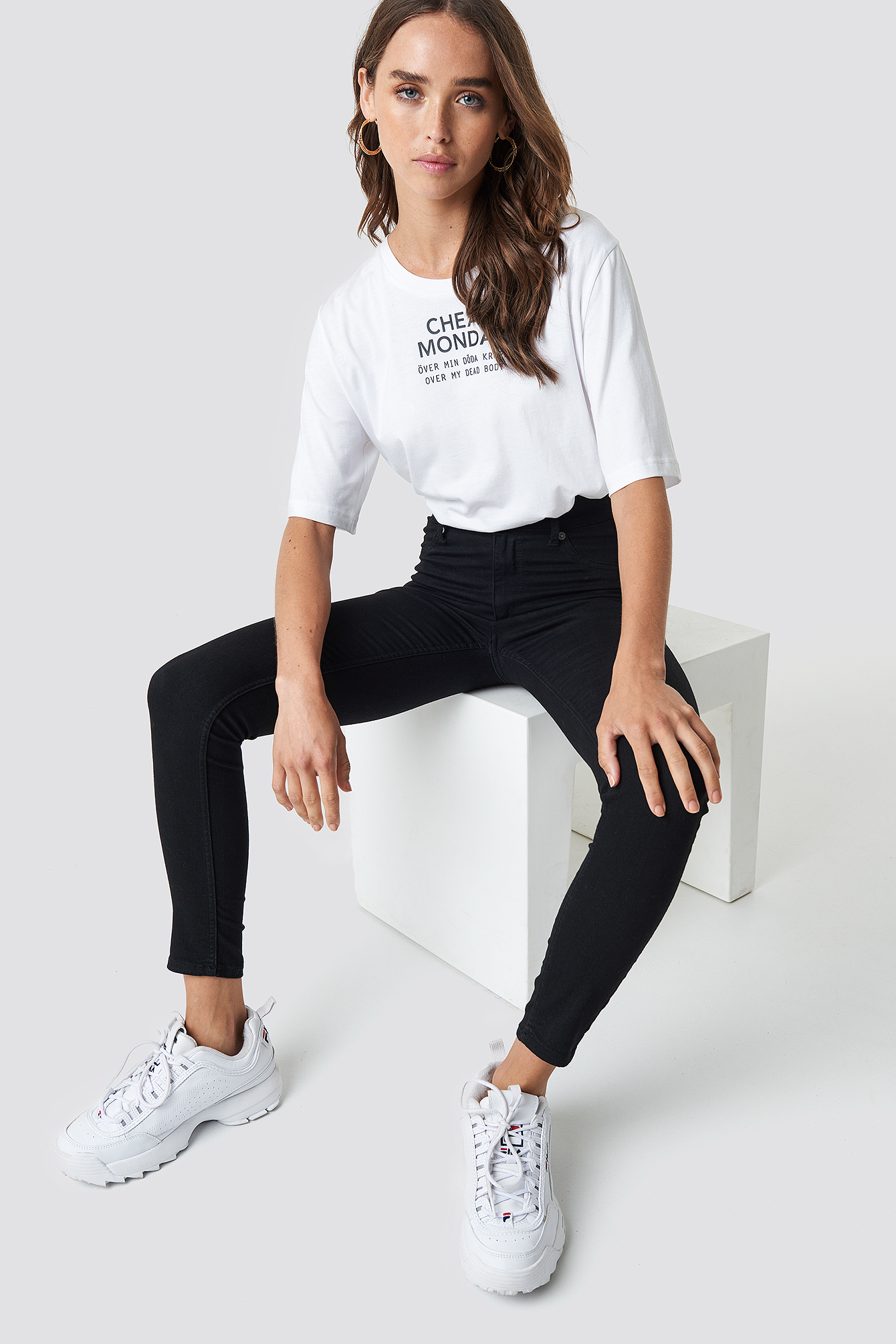 High Spray Black Jeans NA-KDLOUNGE.DE