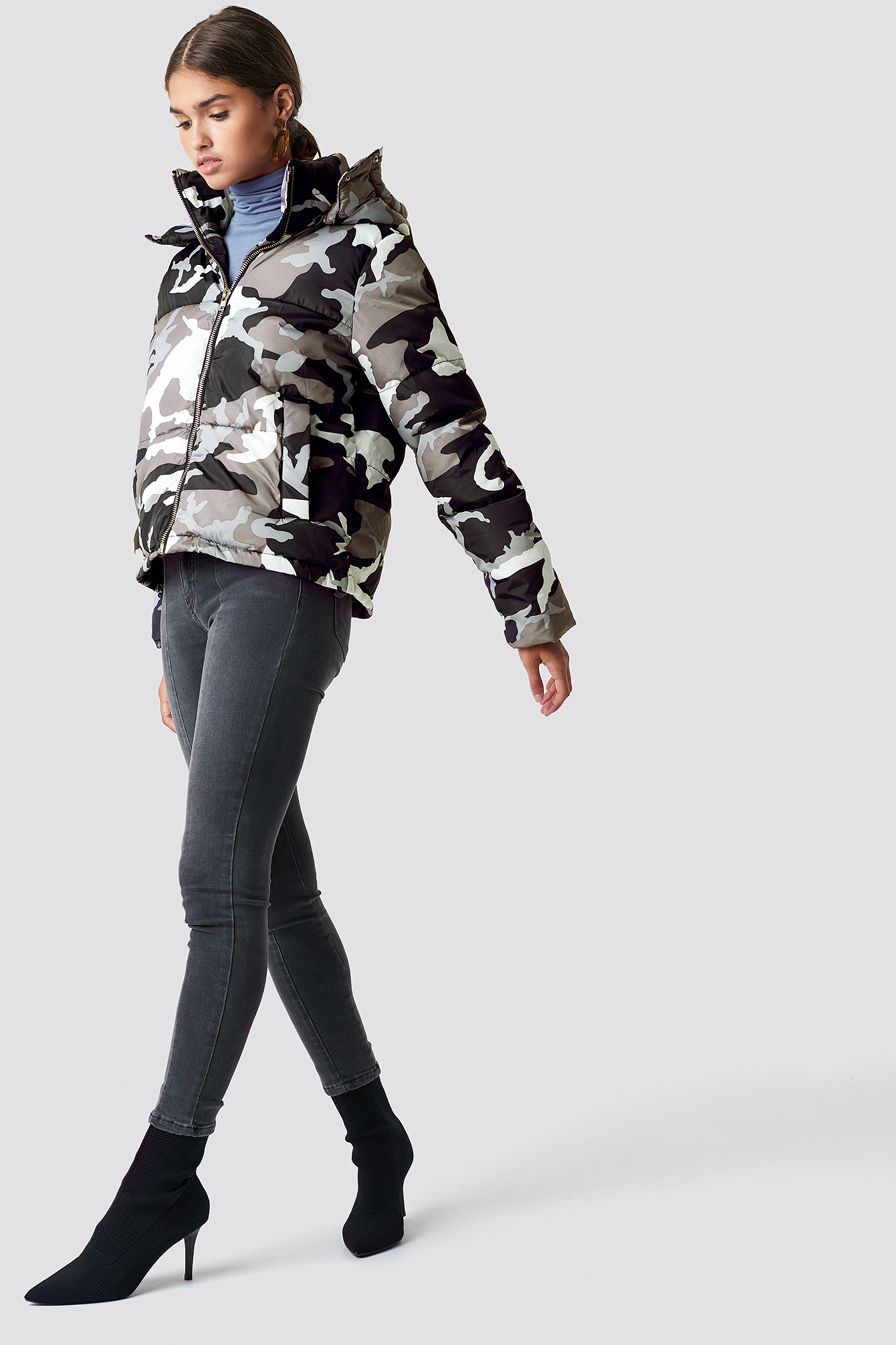 Camo Padded Jacket NA-KDLOUNGE.DE