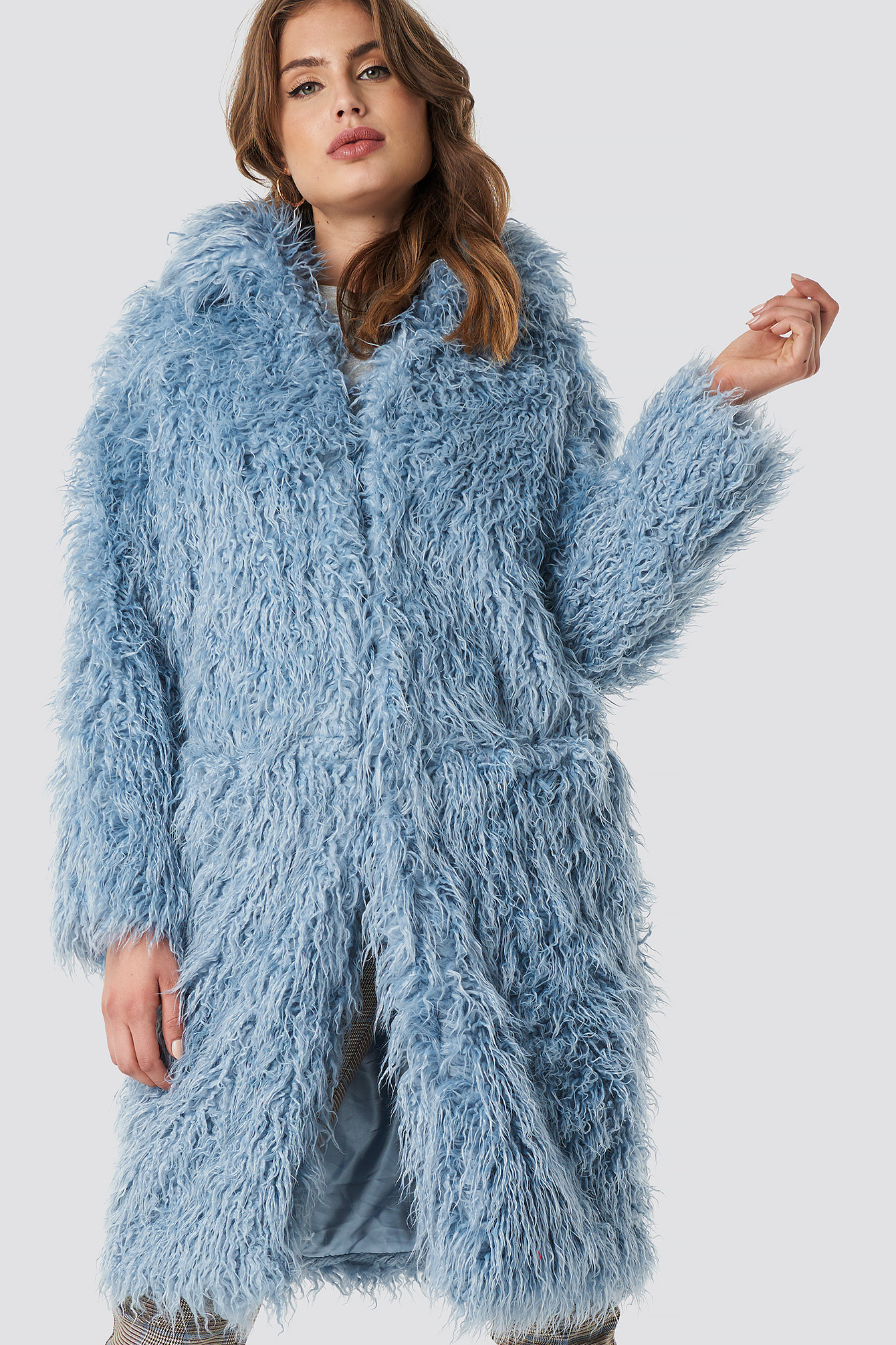 Faux Fur Long Jacket NA-KDLOUNGE.DE