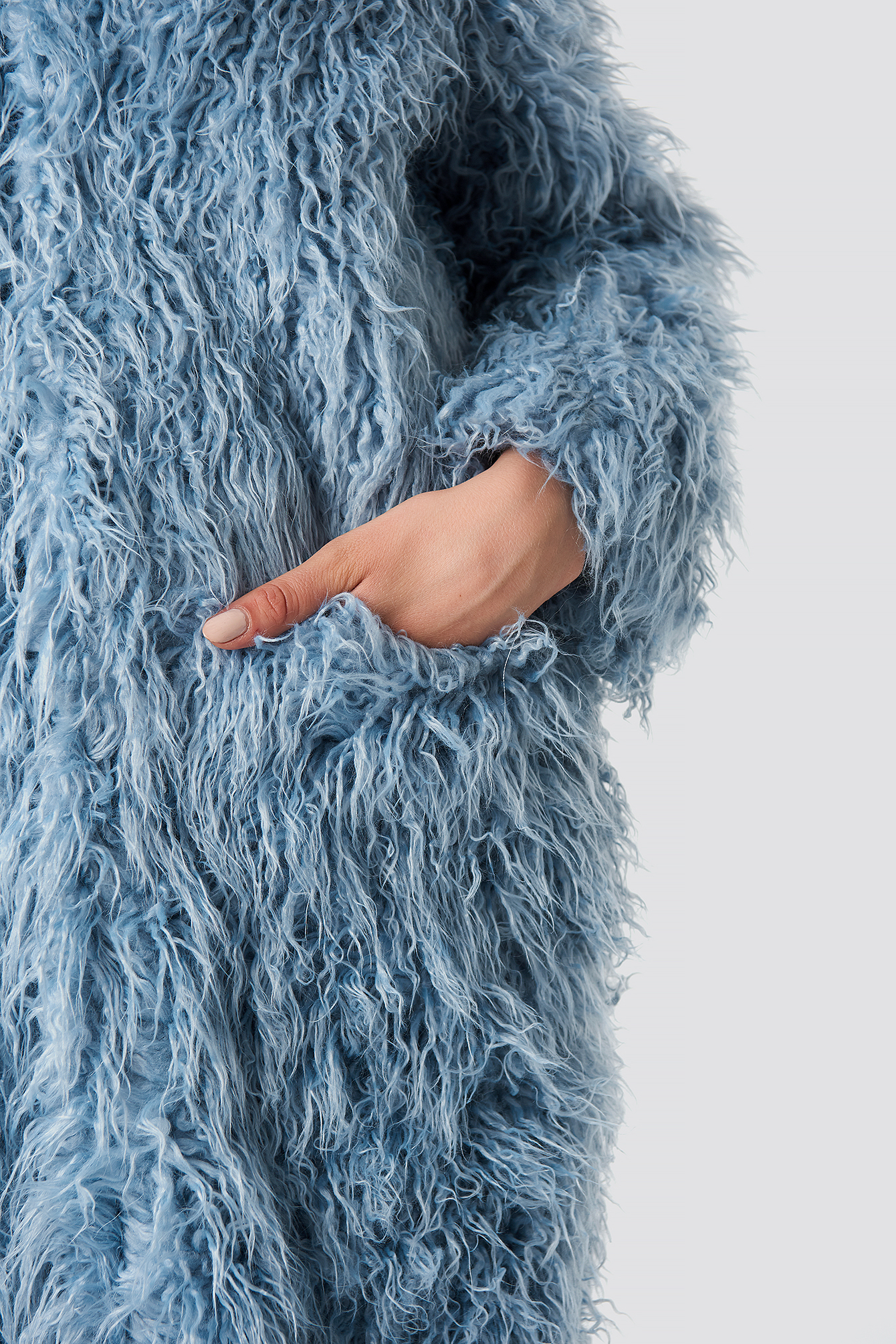 Faux Fur Long Jacket NA-KDLOUNGE.DE