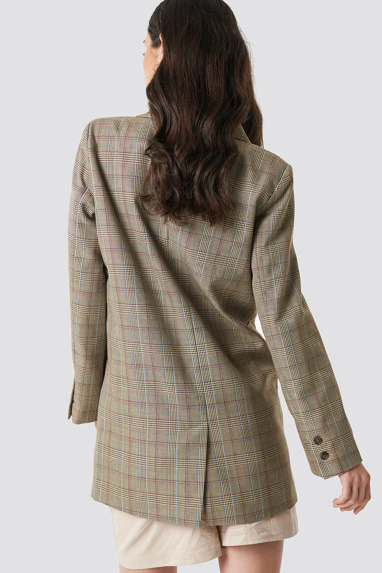 Double Breasted Plaid Jacket NA-KDLOUNGE.DE