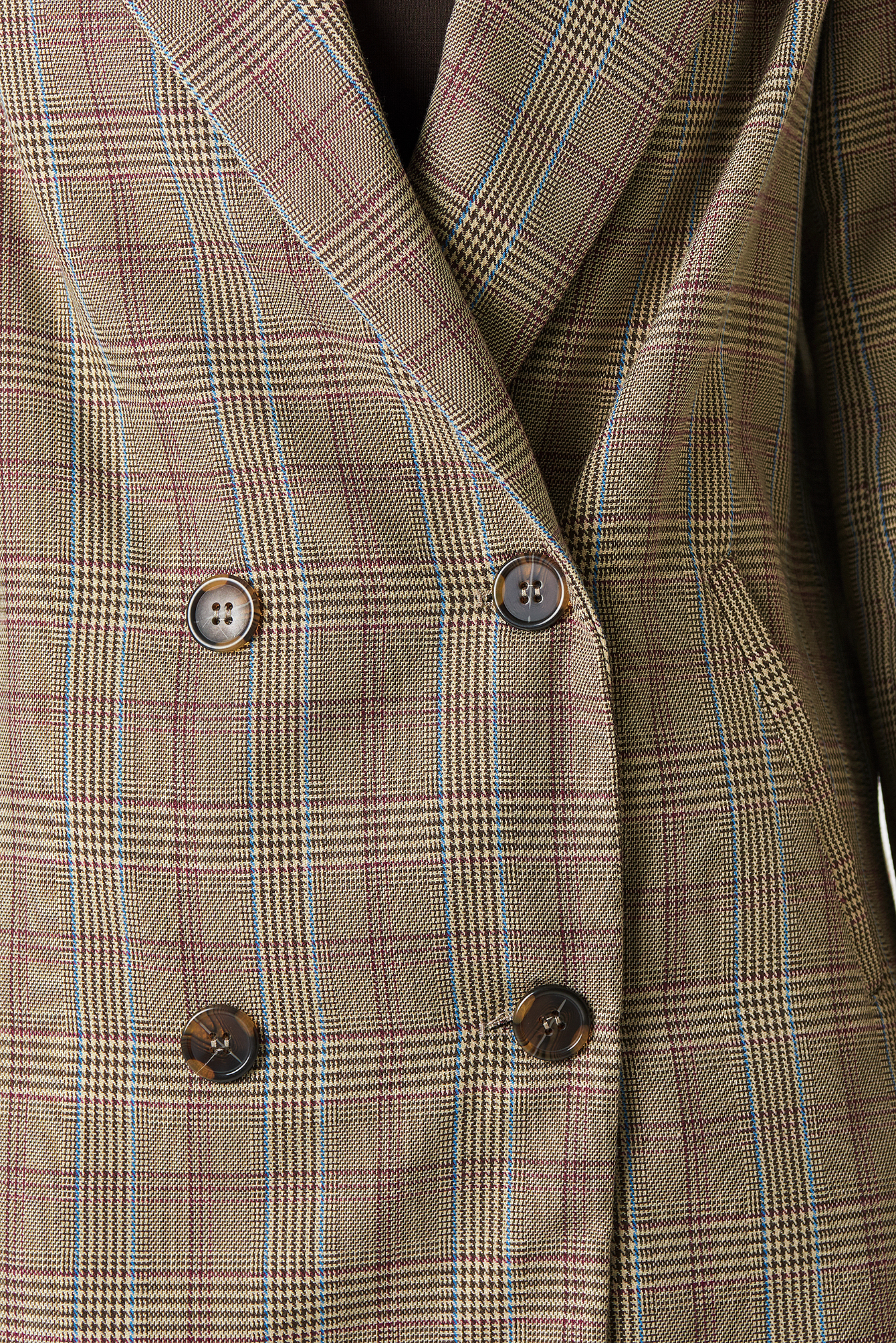 Double Breasted Plaid Jacket NA-KDLOUNGE.DE