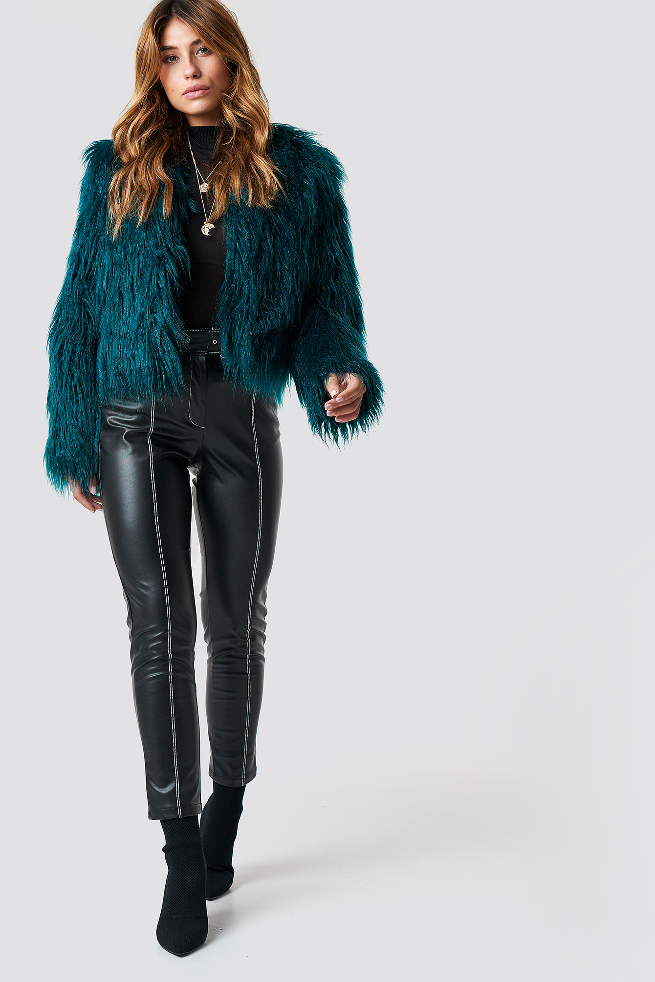 Wavy Faux Fur Jacket NA-KDLOUNGE.DE