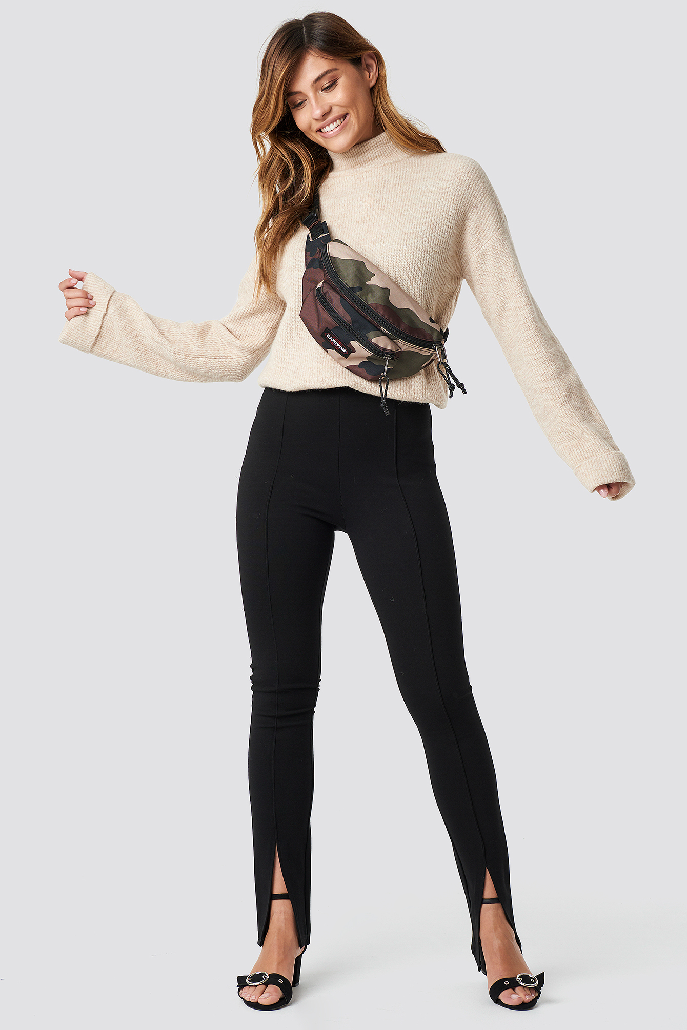 Alpaca Wool Blend High Neck Sweater NA-KDLOUNGE.DE