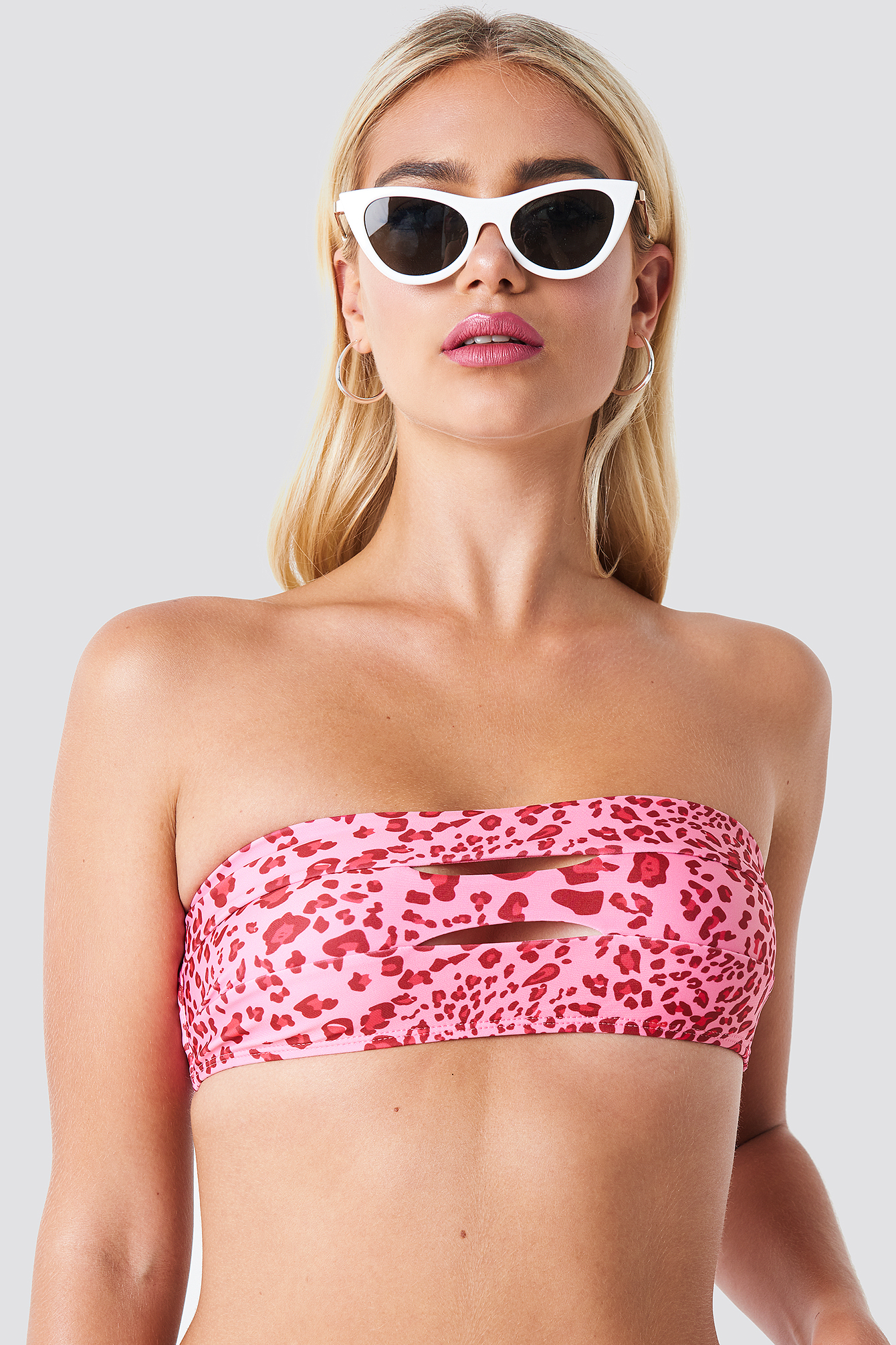 Double Cut Out Bandeau Top NA-KDLOUNGE.DE
