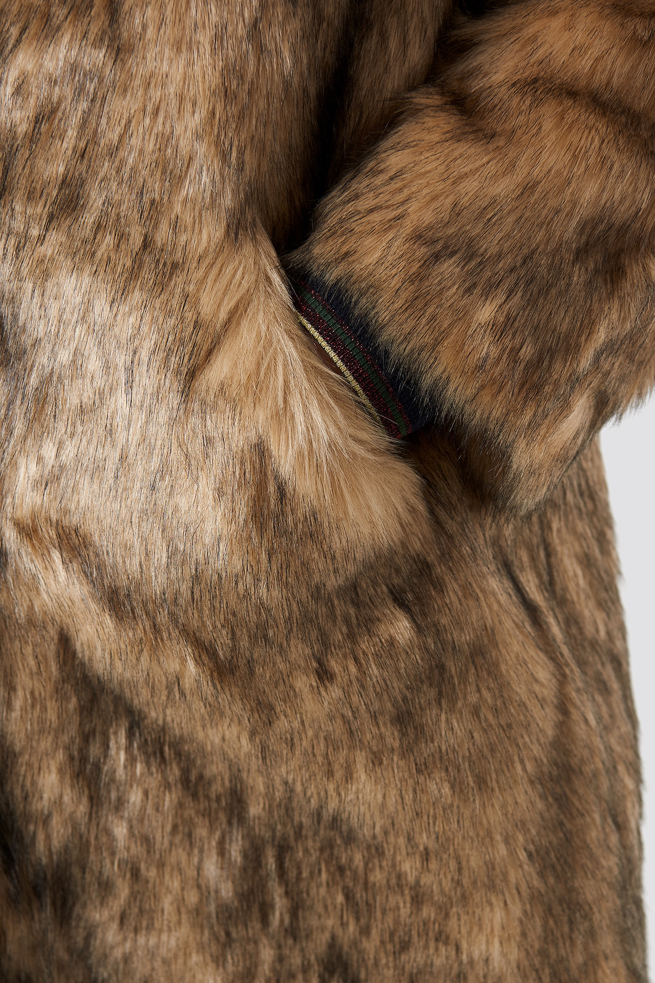 Faux Fur Collar Long Jacket NA-KDLOUNGE.DE