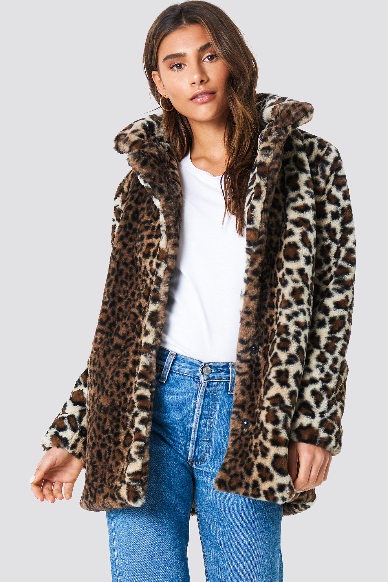Faux Fur Leo Jacket NA-KDLOUNGE.DE