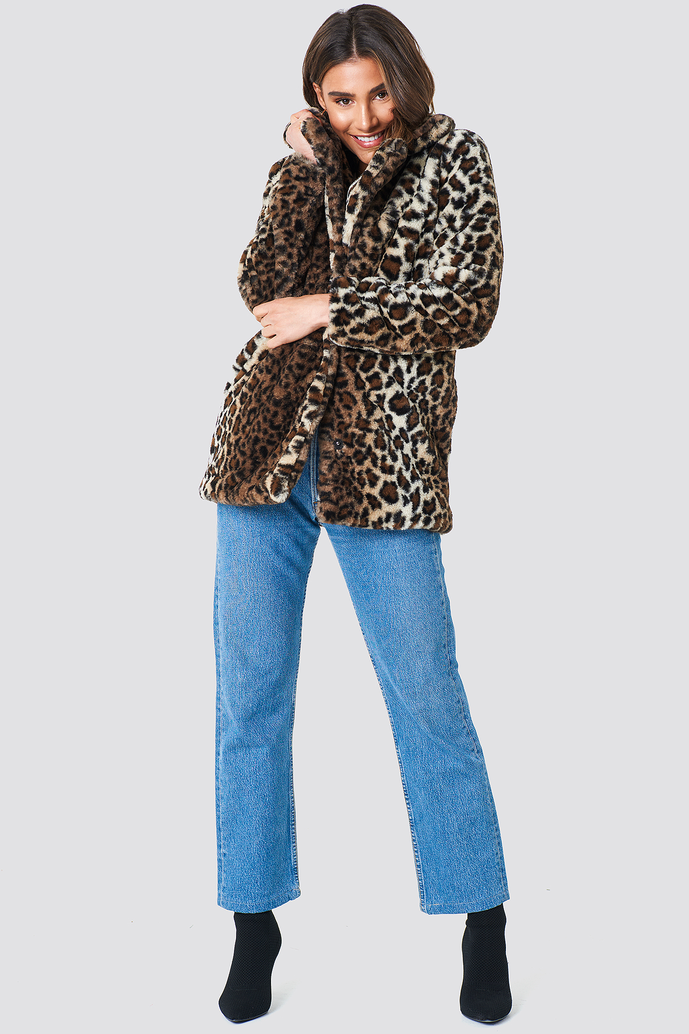 Faux Fur Leo Jacket NA-KDLOUNGE.DE