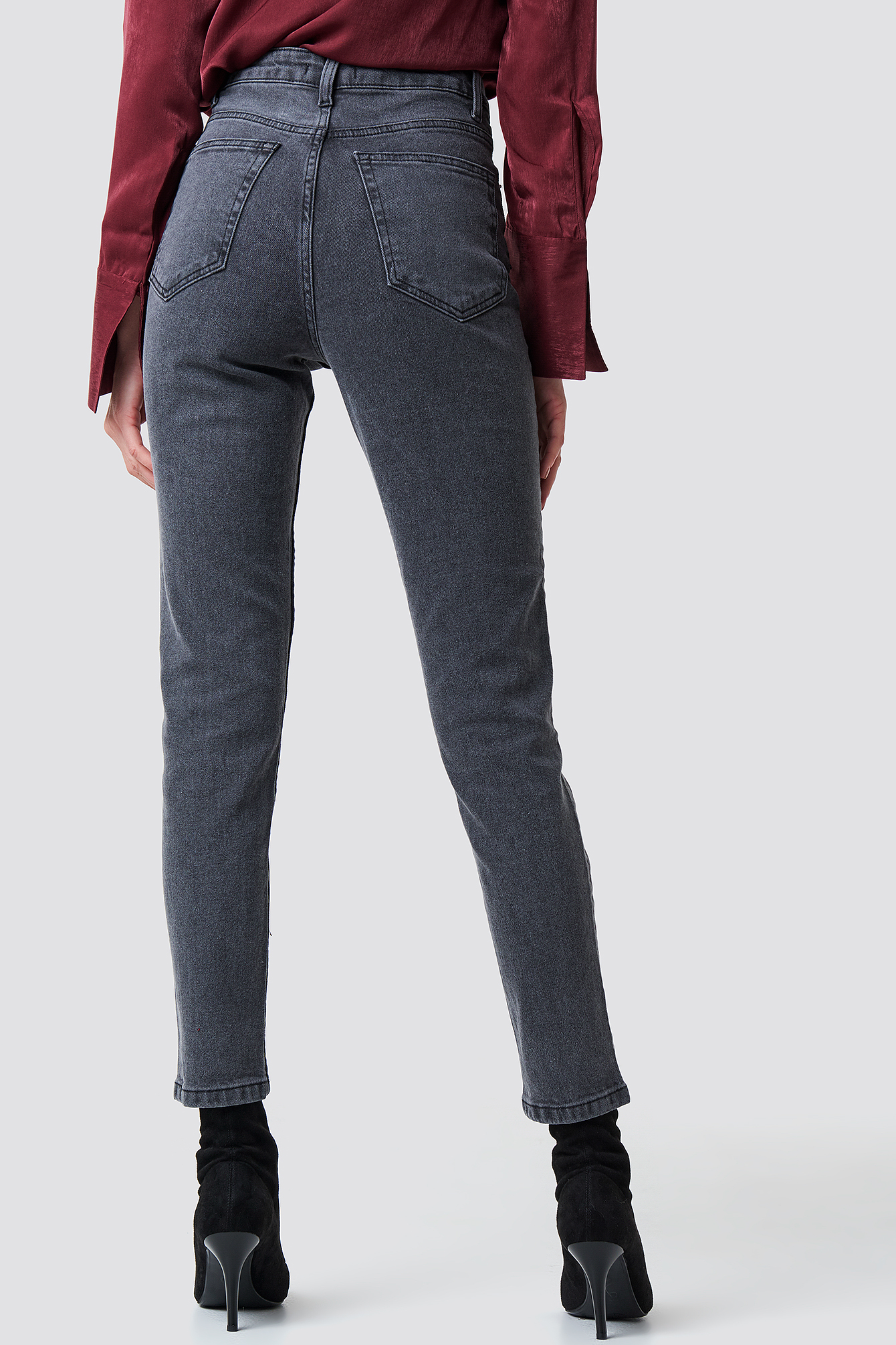 High Rise Slim Fit Jeans NA-KDLOUNGE.DE