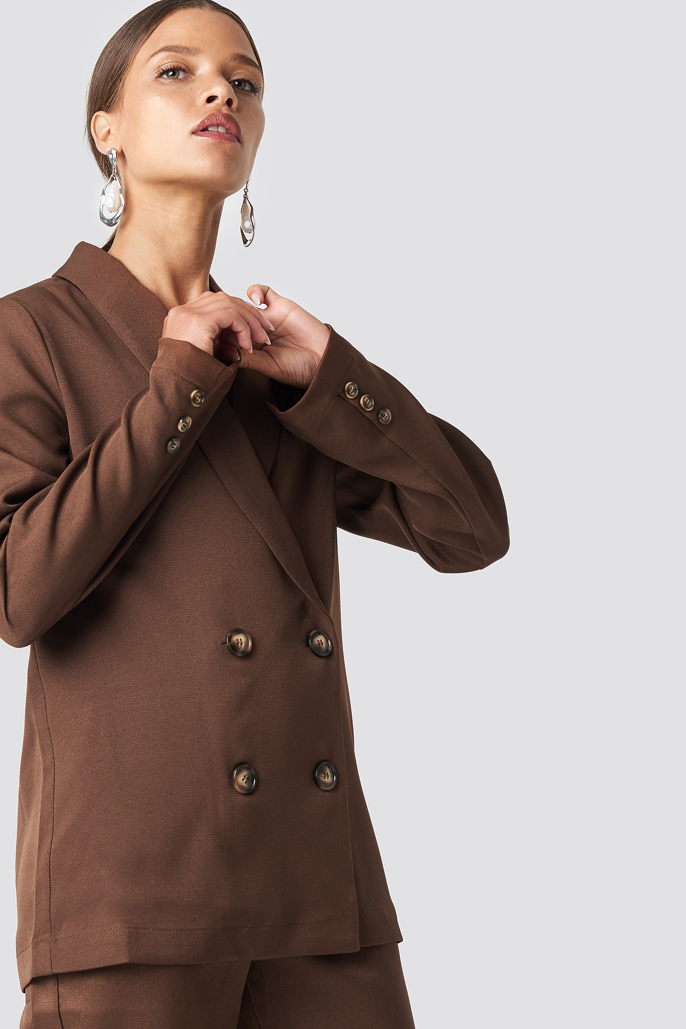 Oversized Double Breasted Blazer NA-KDLOUNGE.DE