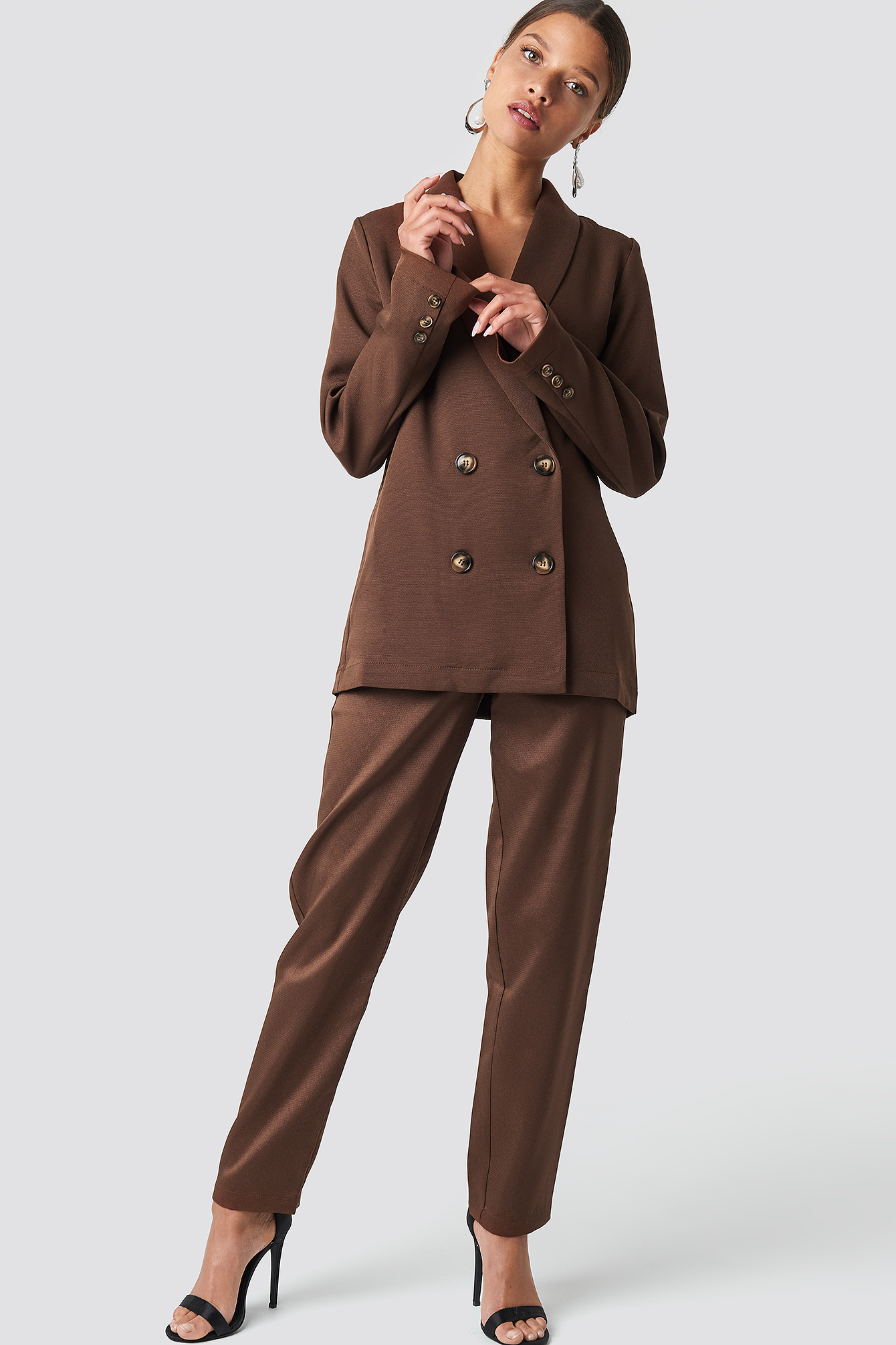 Oversized Double Breasted Blazer NA-KDLOUNGE.DE