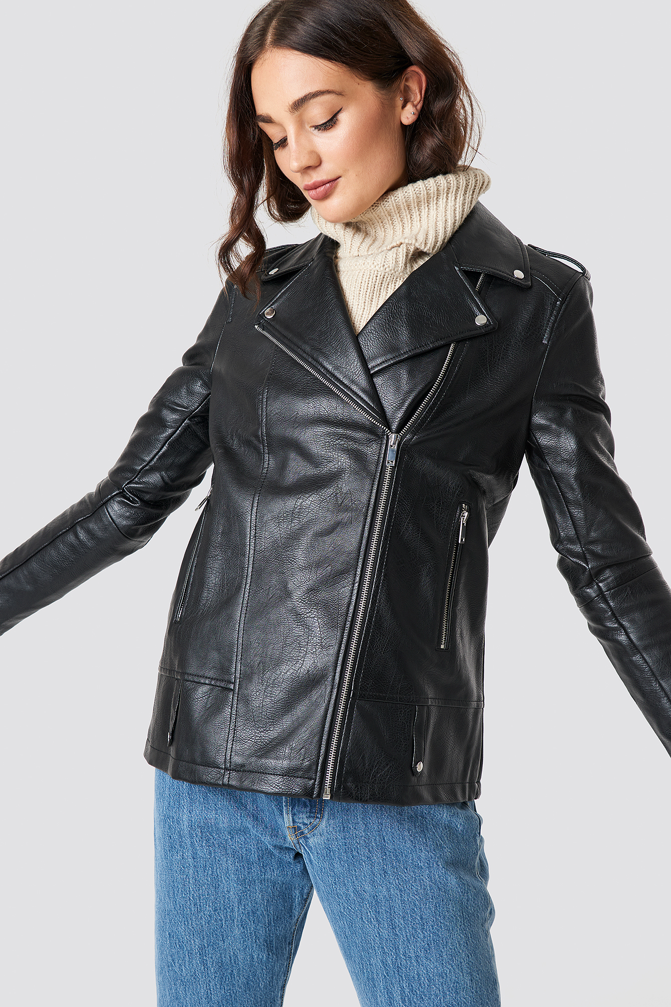 Oversized PU Jacket NA-KDLOUNGE.DE