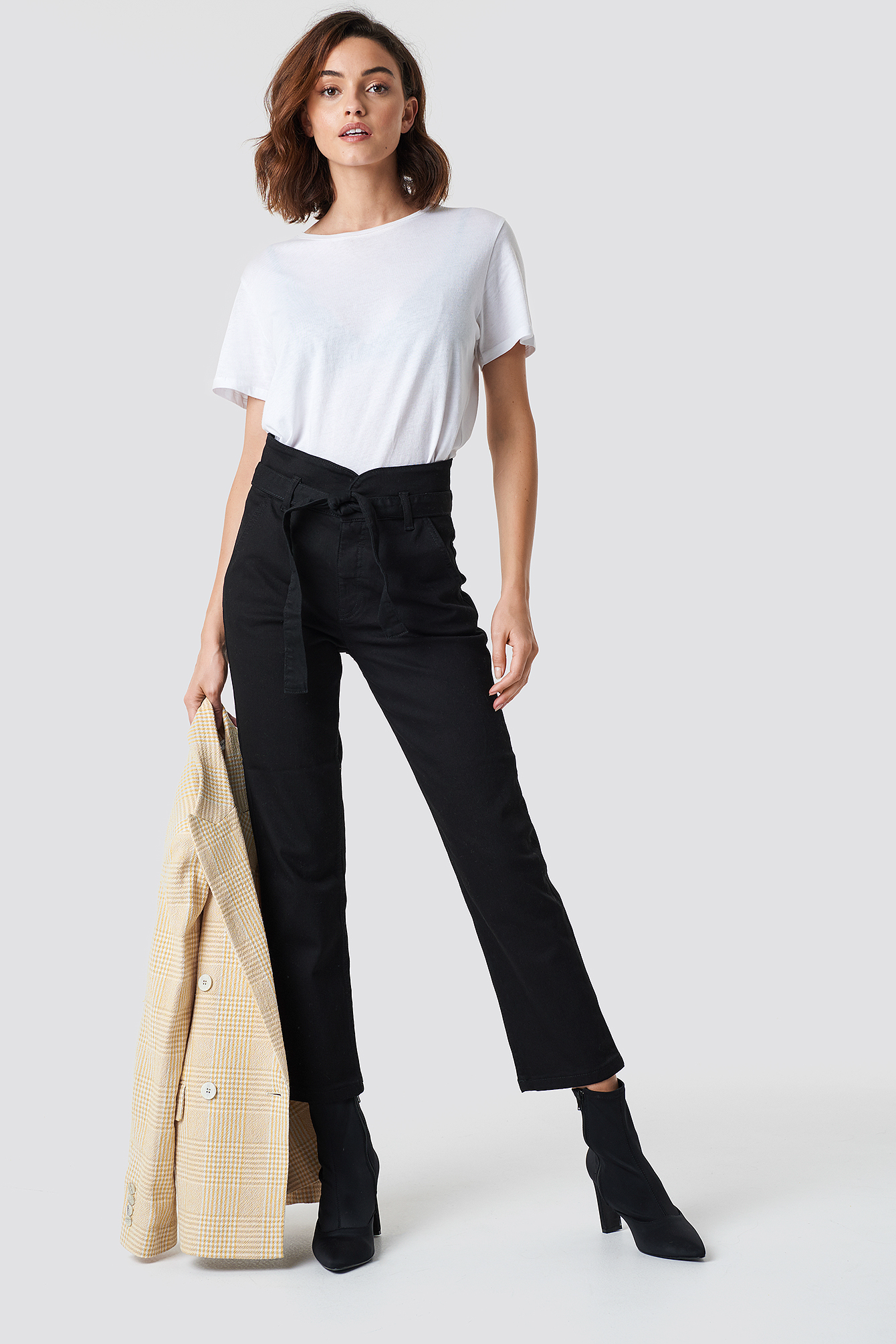 Paperbag Denim Pants NA-KDLOUNGE.DE