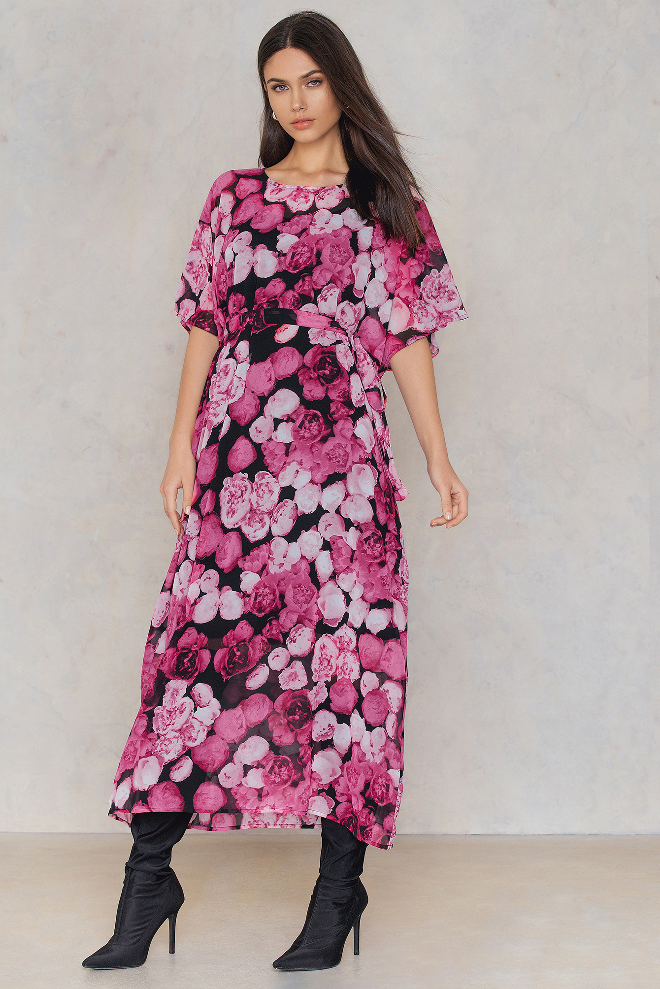 Printed Chiffon Caftan NA-KDLOUNGE.DE