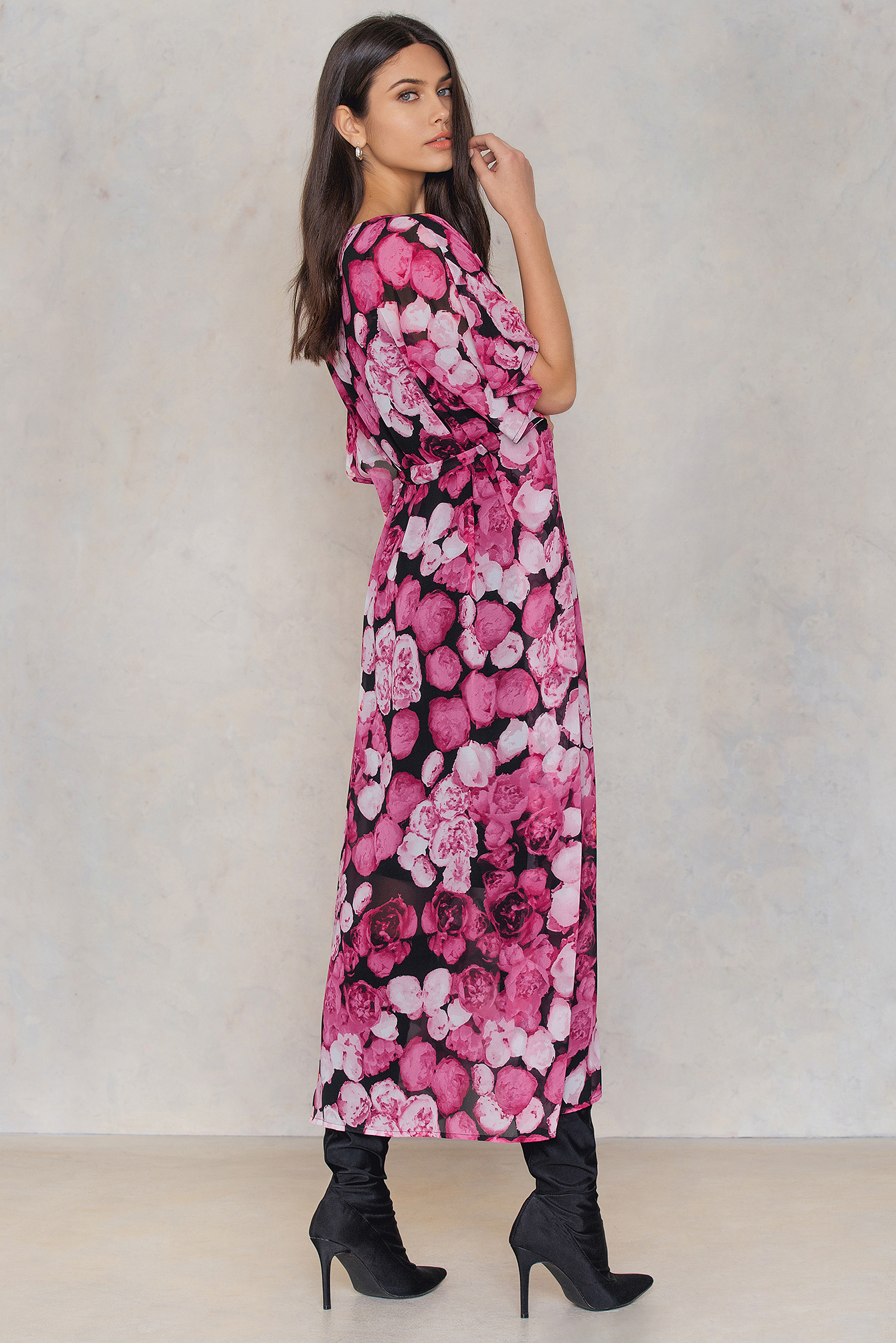 Printed Chiffon Caftan NA-KDLOUNGE.DE