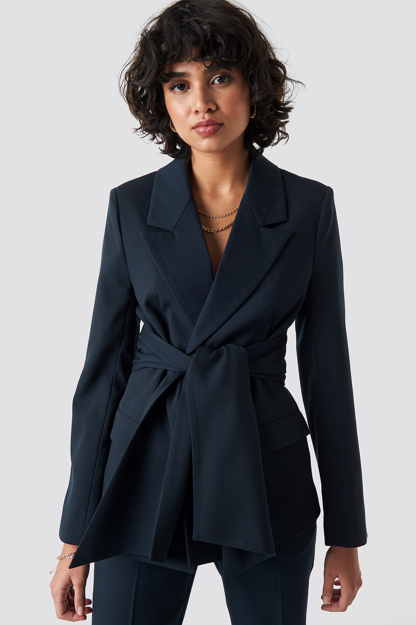 Tie Belt Blazer NA-KDLOUNGE.DE