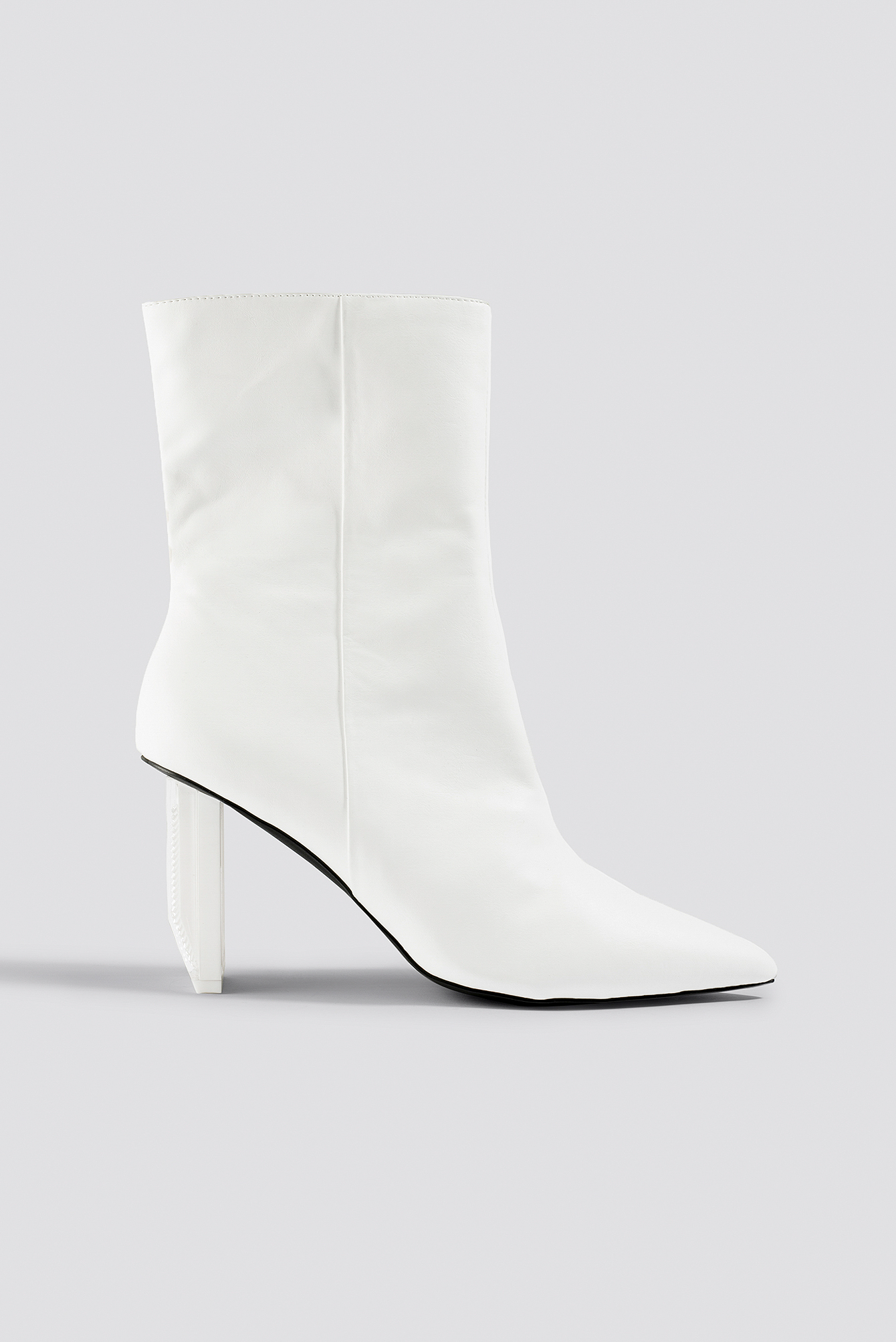 Asymmetric Heel Boots NA-KDLOUNGE.DE